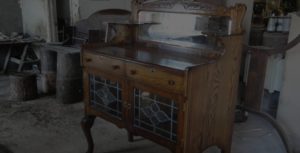 view of the old furniture for restoration